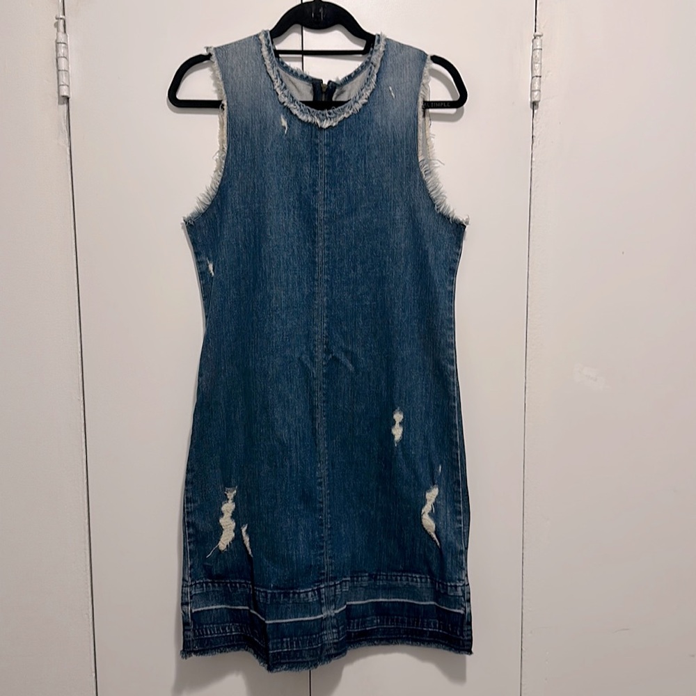 J brand distressed jean dress